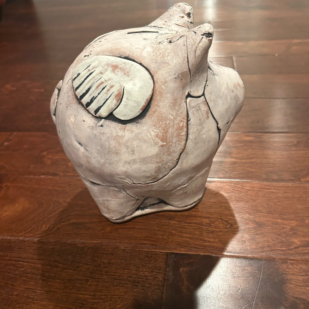 Handmade Ceramic Piggy Bank - Angel - Picture 5 of 7